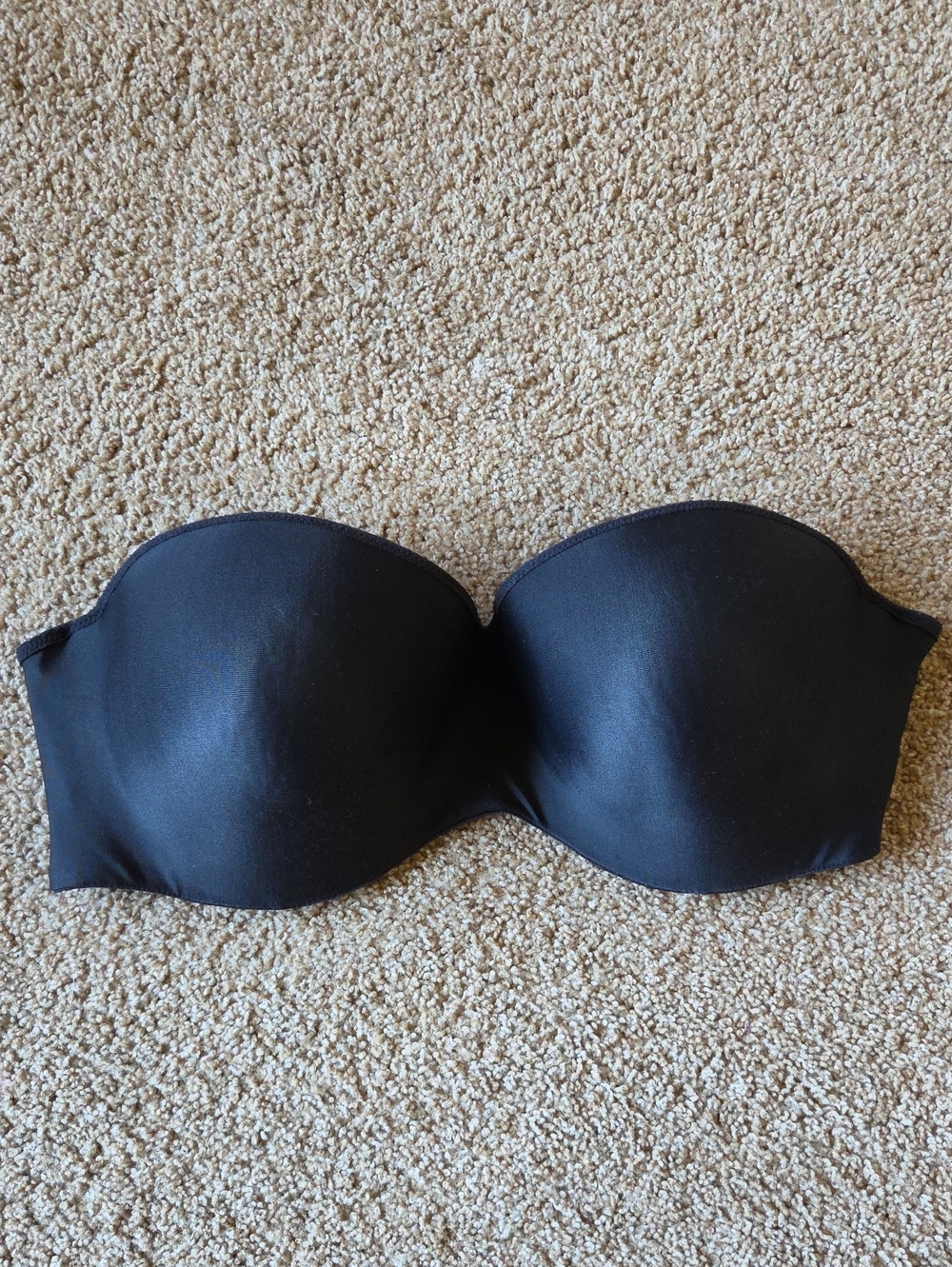 Strapless Black Underwire Bra